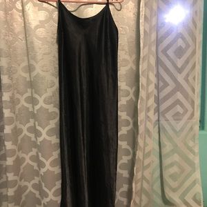 Black silk dress